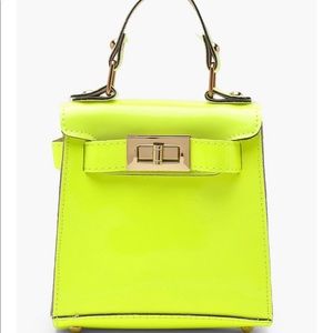 Boohoo Neon Green Mini Tote 💕✨